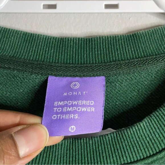 Monat Women's Green Graphic Print Crewneck Sweatshirt - Picture 4 of 9